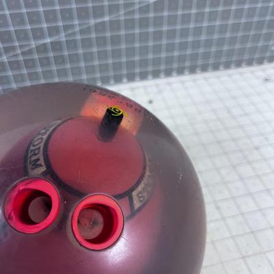 STROM Bowling Ball Clear with Football inside