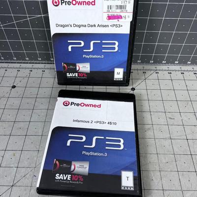 (2) PS3 Games - Infamous and Dragons Dogma 
