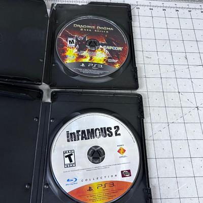 (2) PS3 Games - Infamous and Dragons Dogma 