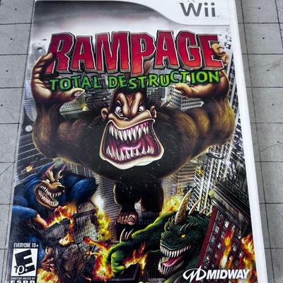 2 Wii Donkey King and Rampage Total Destruction. 