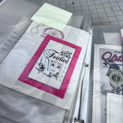 BINDER Full of COA's For Collectible Dolls. 