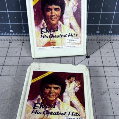 (2) 8 Track ELVIS Tape 1 & 2 