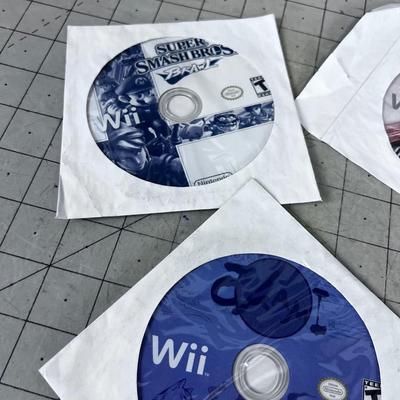 6 Wii games no cases
