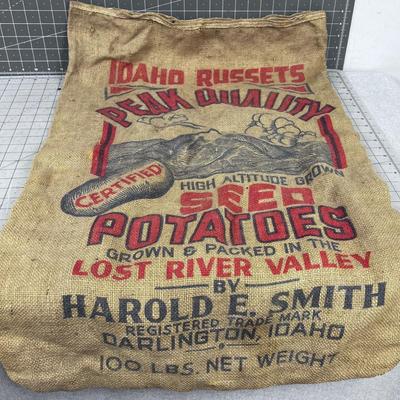 BURLAP Seed Potato Idaho Russets 