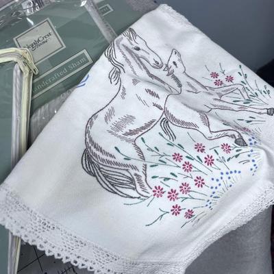 New Drape Panels, Napkins, Shower Liner