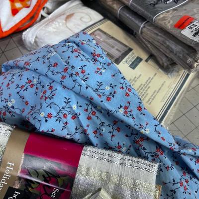 New Drape Panels, Napkins, Shower Liner