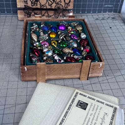 Thomas Pacconi Hand Blow Glass Miniature Ornaments 