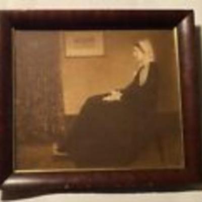 WHISTLER'S MOTHER PRINT 1911 PERRY PICTURES framed antique