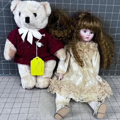 Doll & Teddy Bear 