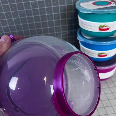 Lock & Lock Containers, Plastic, Salad and Microwave