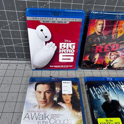 6 Blue Rays DVDs 