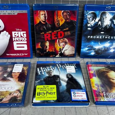6 Blue Rays DVDs 
