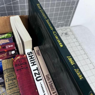 Tray of Books, Mostly Romance Novels