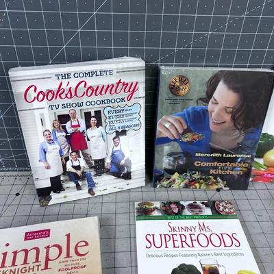 7 NEW SEALED Cook Books 