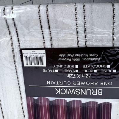 New Shower Curtain and Hook/Hangers, NEW 