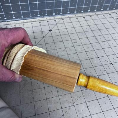 2 Rolling Pins; Wood and Marble