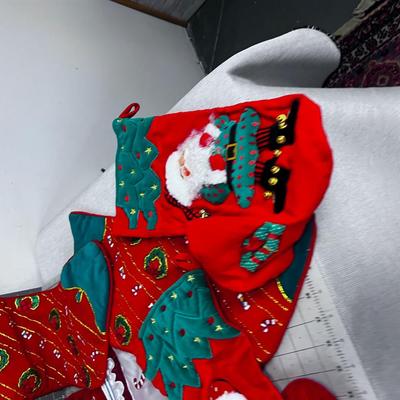 Large Lot Of Nice Christmas Stockings. Velvet