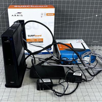 Surf Board Modem and WIFI Router 