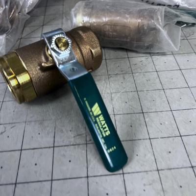 7 Brand New Brass GATE Valves Brand NEW 