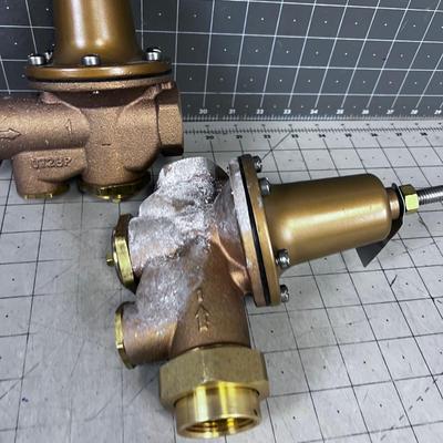 2 Brass 1" Pressure Regulators 
