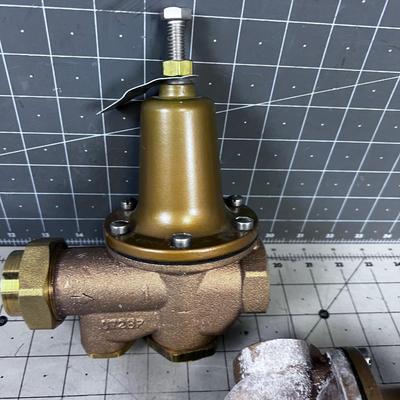 2 Brass 1" Pressure Regulators 