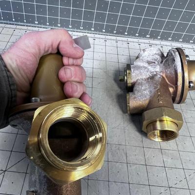 2 Brass 1" Pressure Regulators 