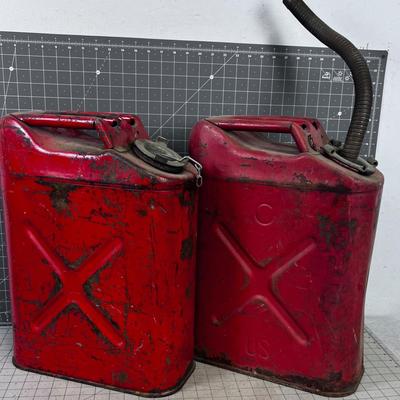 2 -  5 Gallon Jerry Gas Cans