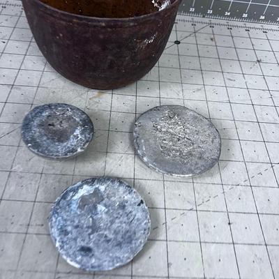 Lead Pot with about 3 Pounds of Lead 