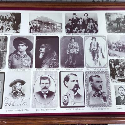 Famous Outlaws and the Old West Poster, Framed 