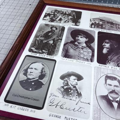 Famous Outlaws and the Old West Poster, Framed 