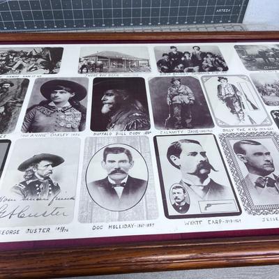 Famous Outlaws and the Old West Poster, Framed 