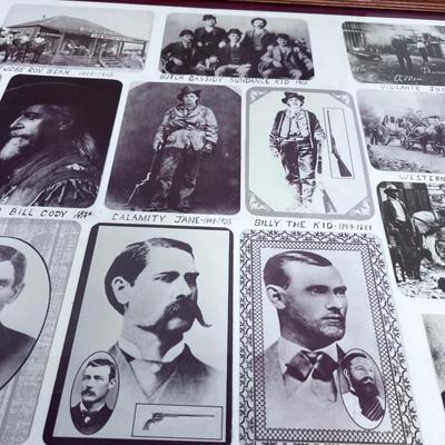 Famous Outlaws and the Old West Poster, Framed 
