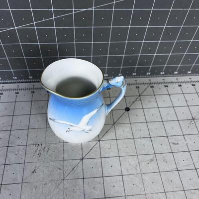 Royal Copenhagen Small Cream Pitcher with Sea Gulls 