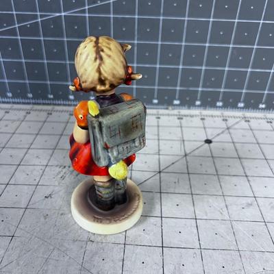 Hummel Figurine Girl with a Basket and a Backpack
