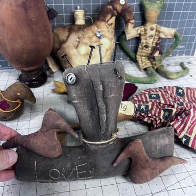 Hand Made Rustic Dolls, UNIQUE