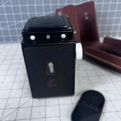 Antique Kodak Reflex Camera with Case 