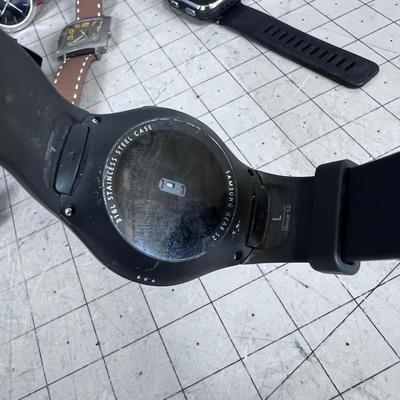 Grouping of Men's Watches including the SAMSUNG Smart Watch