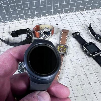 Grouping of Men's Watches including the SAMSUNG Smart Watch