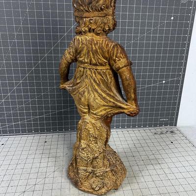 Concrete Statue of a little Girl 