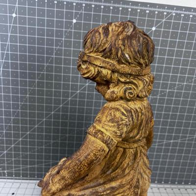 Concrete Statue of a little Girl 