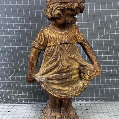 Concrete Statue of a little Girl 