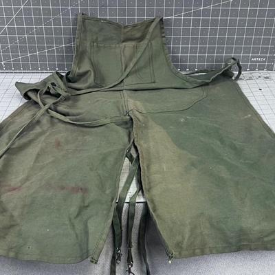 GREEN Work Apron with pockets/ 