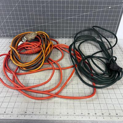 3 Extension Cords 