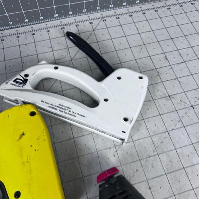 (3) T-50 Staplers; 1 electric and 2 manual