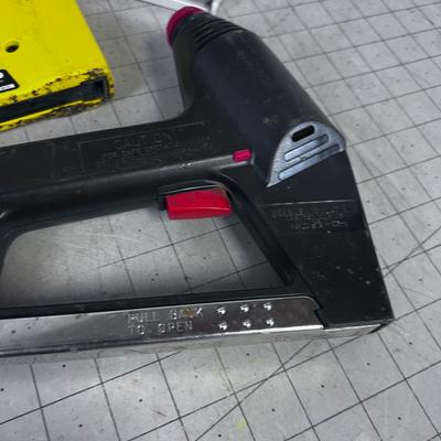 (3) T-50 Staplers; 1 electric and 2 manual