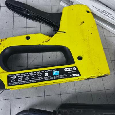 (3) T-50 Staplers; 1 electric and 2 manual