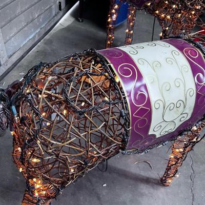 Decorative Wire Deer, with lights