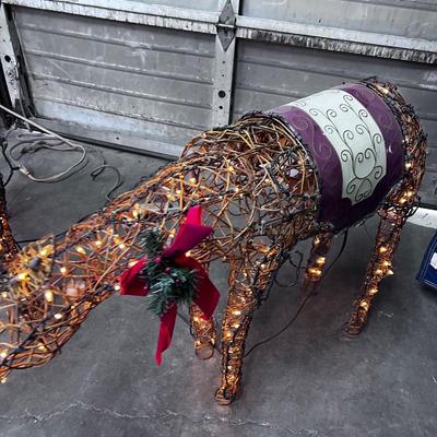 Decorative Wire Deer, with lights