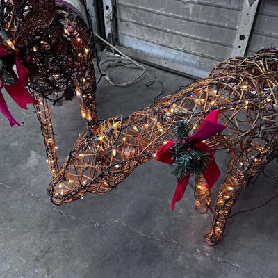 Decorative Wire Deer, with lights