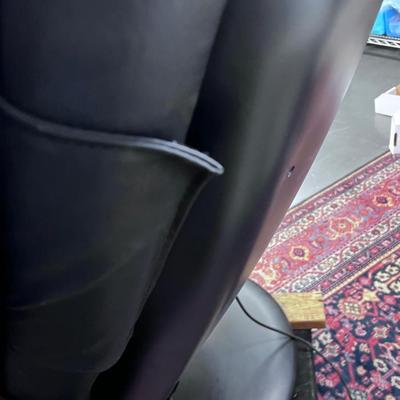 Massage Chair, Black Leather, by Human Touch Technology